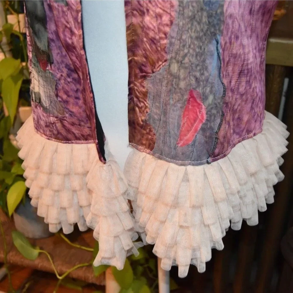 Sara Palacios Wearable Art Los Angeles SPLA Silk Vest OOAK Textile Medium